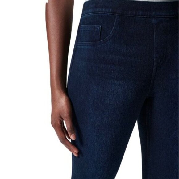 Spanx Womens Jean-ish Ankle High-Rise Leggings Blue Denim Size S/P - Picture 3 of 9